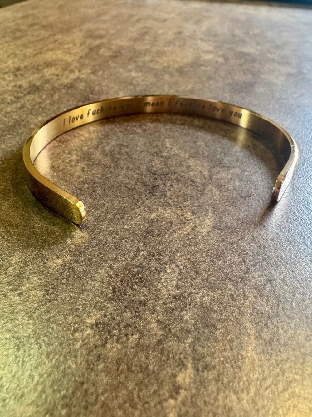 Humorous Engraved Bangle - Picture 3 of 4